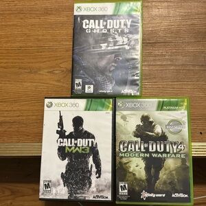 Call of duty ghosts, mw3, mw4. Xbox 360 (3)